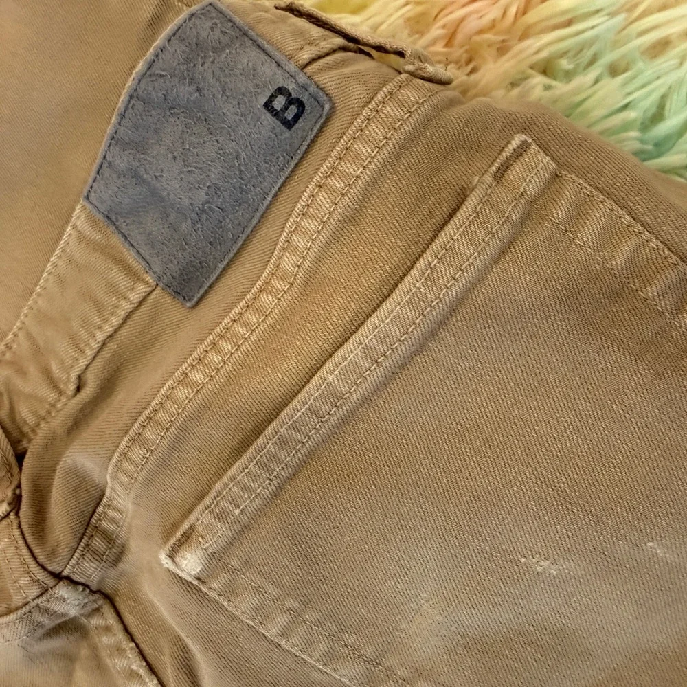 Bonobos‎ Chino Pants Mens 30x32 Tan Stretch Washed Khaki Slim Straight 5-Pocket